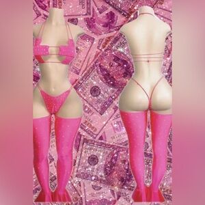 Exotic Dancer Three Piece Set